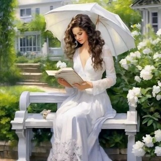 девушка книга