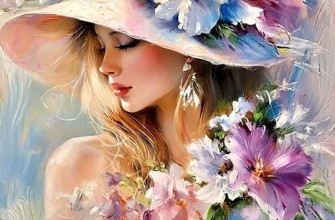 девушка цветы